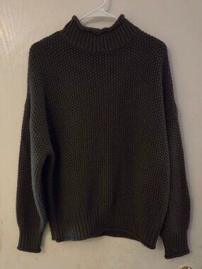 Army green sweater